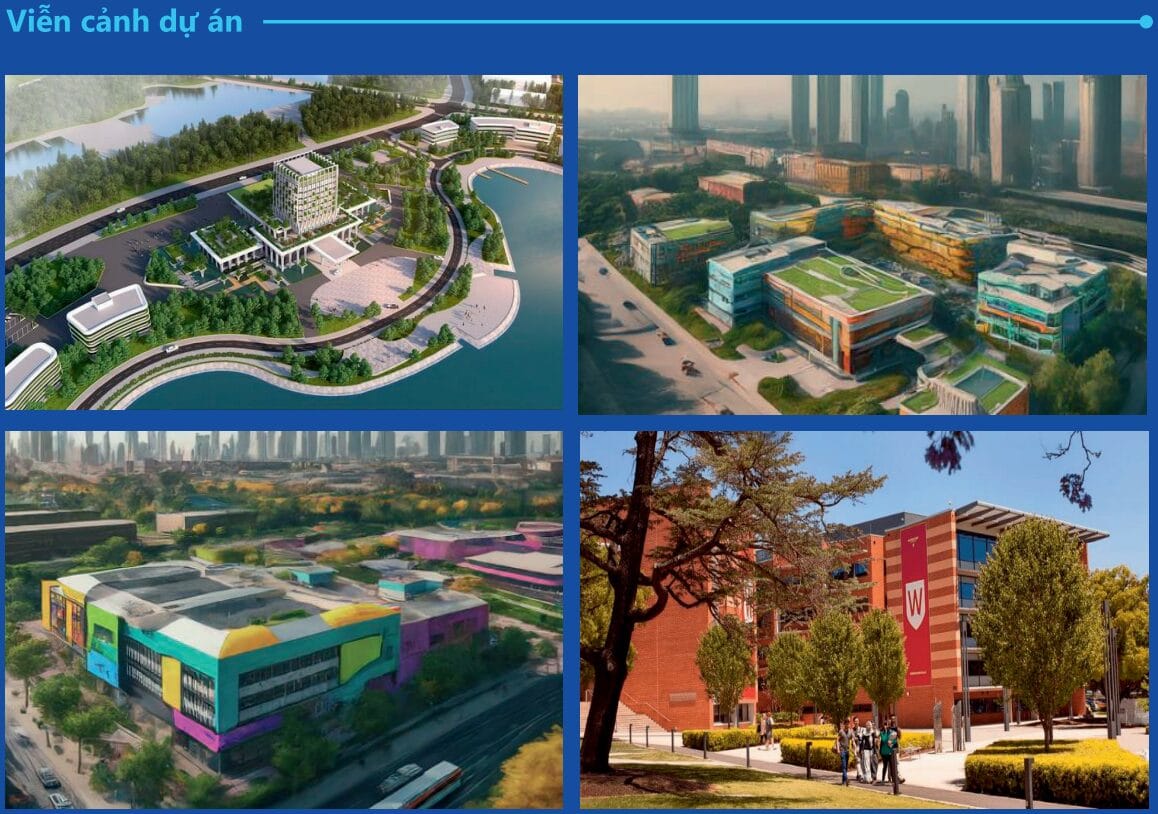 Minh họa Khu đô thị giáo dục - đào tạo